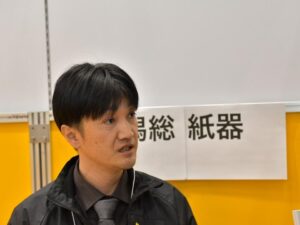 有限会社新潟総紙器の代表取締役、森啓介氏