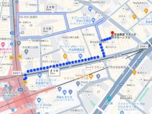 【東京渋谷】「彫金教室 スタジオクルーシブル」｜アクセス経路地図